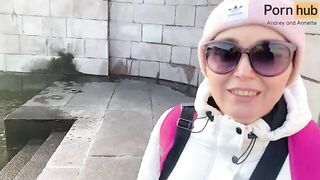 Instead of a walk, he lured me for sex at the hotel - POV