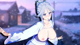 Hentai animation with Shirayuki Tomoe from Rosario Vampire in 3D