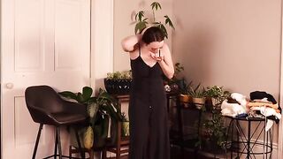 New cute clothes try on video with sexy mini skirts and dresses
