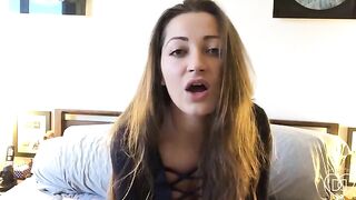 I watched as a gorgeous brunette, none other than the stunning Dani Daniels, masturbated and more