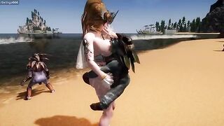 Goblin x Goddess x Beach episode 2, a hot 3D fuck fest
