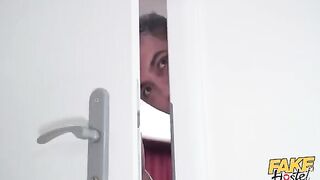 The slutty girl was fucked in her mouth by two cocks