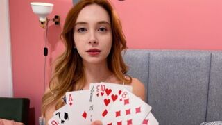 What wish are we playing for? - Cute 18-year-old step sis shares a bed