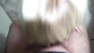 The most beautiful Russian woman made a blowjob at her home