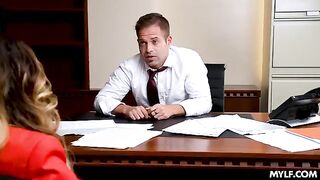 Hot milf action directly in the office