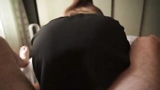 I was jerking off with her panties, and my stepsis offered me sex