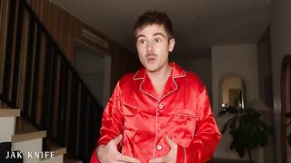 An elf saves Christmas by spreading her legs to a British guy