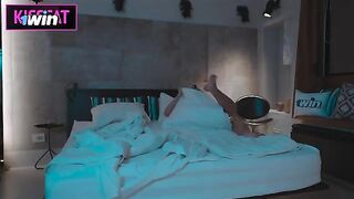 A girl came to her stepbrother's room after a hard party