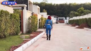 A girl in a costume has rough sex, showcasing her love for cosplay