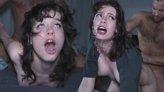 A rough sex session with a lot of slobbering and passion