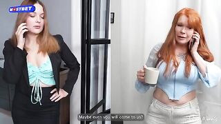 Hot threesome sex with a stepmom and a teacher in HD quality