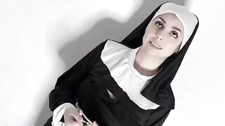 Nun's monastic vow broken with a huge penis
