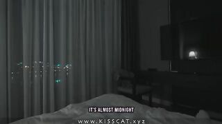 The cock is there, and she has to jerk herself off - A homemade video of intense passion