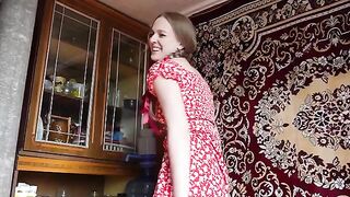 A hot blonde is always ready for sex in the village