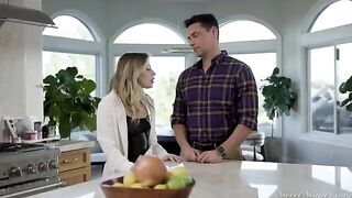 A sexy blondie woman wants to be treated with intensity during sex
