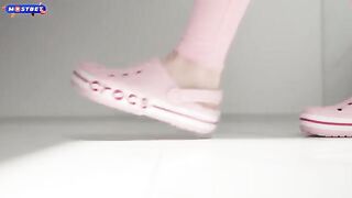 The girl fucked in a suit because it was comfortable to have sex with it