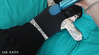A girl with a vibrator advertises for the best sex ever