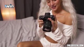 Finally a real dick in your hand! - Stepsis gets a huge cock in her tight pussy
