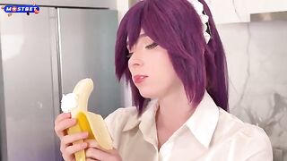 An anime girl is getting fucked because of her appearance
