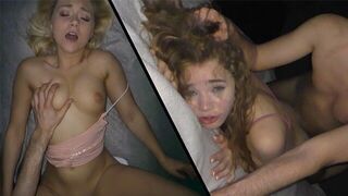 There will be no gentle sex! Submissive teens beg for more!