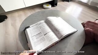 A cute girl learned anatomy by having rough sex
