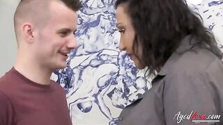 Mature cougar Nicole DuPapillon getting pounded by Sam Bourne’s massive meat rod