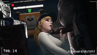 FNAF Security Breach Vanessa got banged in the office of Freddy Fazbear Mega Pizzaplex