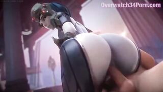 Hot Overwatch Widowmaker 3D hentai action in safe and sound quality