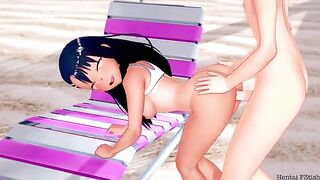 Hentai Beach Sex with Nagatoro and her Big Tits