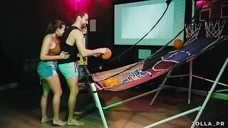 I showed my friend around my game room and things got steamy in the heat of the moment