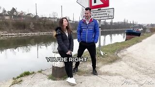 Public sex with Mini Julia, a petite Austrian starlet