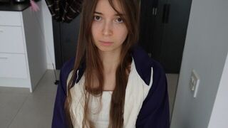 A cute girl cheered me up when I was down, with a blowjob and more