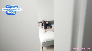 One cock but a lot of pleasure for this amateur brunette