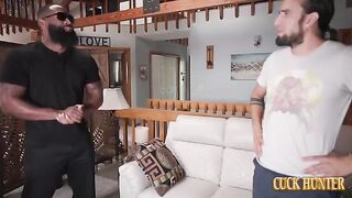 A man is fucking his pretty wife on the couch