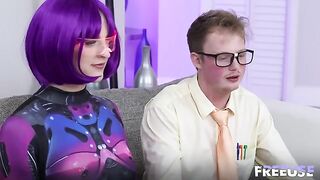 Pretty space girls also like to lick pussies