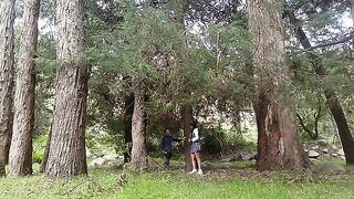A forest is the place where every woman would agree to have her pussy licked