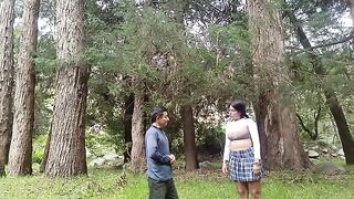 A forest is the place where every woman would agree to have her pussy licked