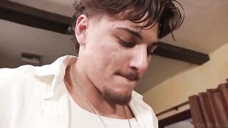 It turned out to be easy to make the beauty happy, especially on a cozy couch scene