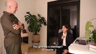 The employee's tongue is as skilled as her other assets