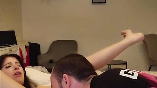 The couple reached the point of orgasm together