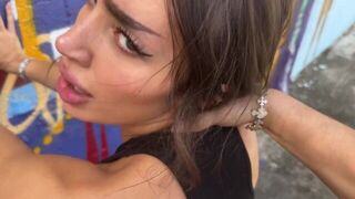 You can moan, you can scream, but you can't stop it - Sisi Rose gets fucked in the street by Teddy Tarantino