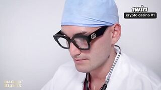 A gynecological check-up turns into a passionate encounter in this steamy scene
