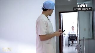 The doctor wrote a sex prescription for a steamy bathroom encounter