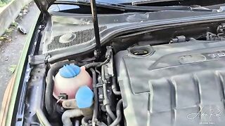 Perfect bait on the road: a sexy young person gets fucked by a stranger in POV