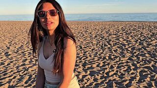 An empty beach isn't the perfect spot for intimate moments