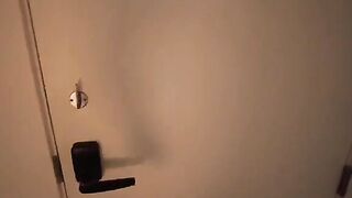 A girl is warming up the apartment with her body and making a blowjob