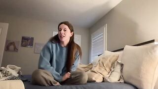 Her panties are already wet, and she's just getting started with her play