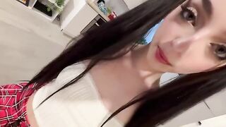 The girl is ready to show all her holes to the stepdad