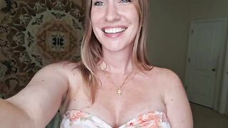 A breast massage with shimmering oil — all without any cracking, a homemade twist