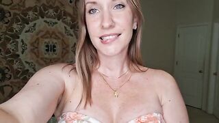 A breast massage with shimmering oil — all without any cracking, a homemade twist